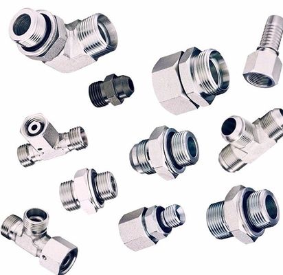 Hexagonal Carbon Steel Straight External Thread Jic37 Degrees Thread Hydraulic Transition Joint