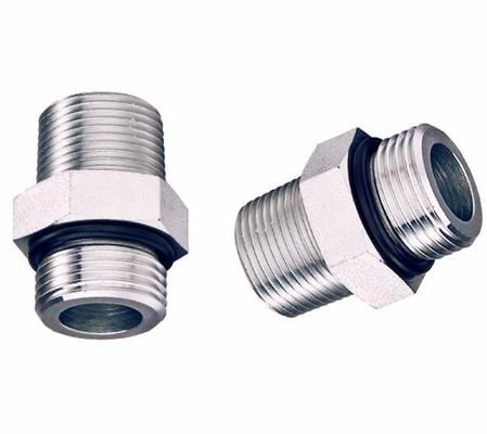 Stainless Steel Hydraulic Fitting Adapter For DIN Orfs Metric Bsp Jic