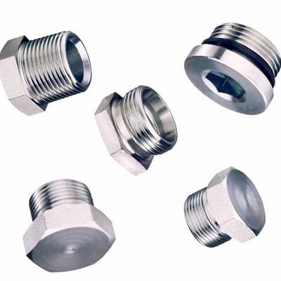 Stainless Steel Hexagonal External Thread Joint with American Conical Thread Plug