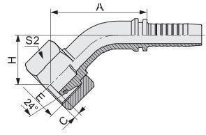 20411 Model NO. Female Connection Stainless Steel Metric Hydraulic Hose Ferrule Fittings