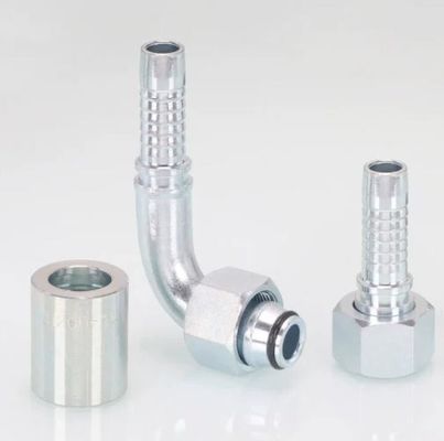 20491 90 Degree Bend Metric Female 24 Degree Cone O-Ring L. T. Hydraulic Hose Fitting