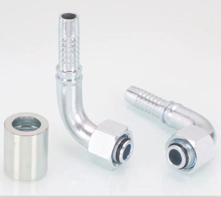 20491 Series 90 Degree Metric Female 24 Degree Cone O-Ring L. T. Hydraulic Hose Fittings