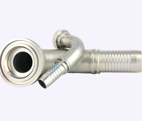 GB Standard Round Head Hydraulic Fittings for Excavator 87391 in Stainless Steel