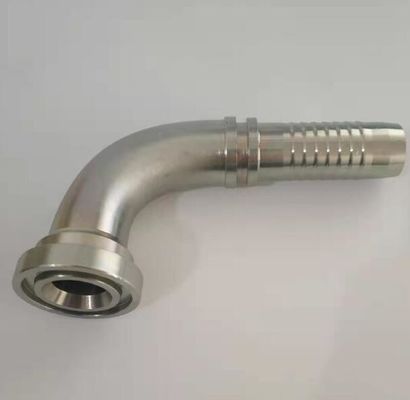 Galvanized Sheet 3000 Psi Hydraulic Flange One Piece Fitting 90 Degree Elbow Hose Fittings