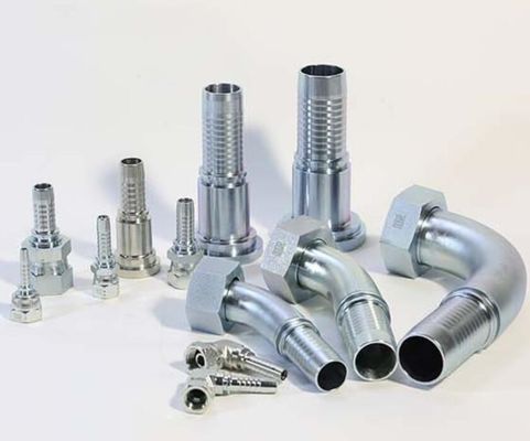Eaton Parker Orfs Metric 24 deg Cone O-Ring Seal H. T. Hydraulic Hose Fitting 20541 Galvanized Sheet
