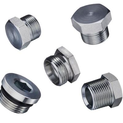 Galvanized Sheet Round Head Stainless Pipe Adapter High Pressure Hydraulic Fittings