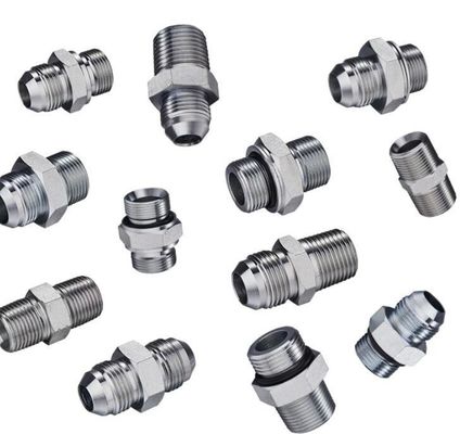 Galvanized Sheet Round Head Stainless Pipe Adapter High Pressure Hydraulic Fittings