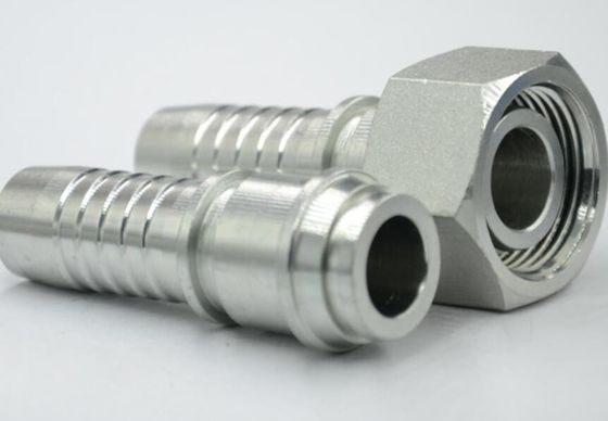 Galvanized Sheet Connection Female 24 Degree Cone O-Ring Heavy Type Straight Hose Fittings 1/4&quot; Hydraulic Fittings