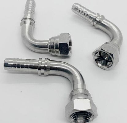 Pipe Lines Connect Hydraulic Crimping Hose Fittings American Thread Jic 74 Cone Seal 90 Elbow 26791
