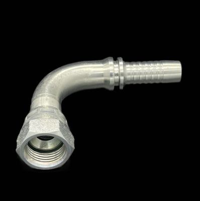 Long Working Life Jic 37 Elbow Two Piece Crimp Hose Fitting for 1sn/2sn/4sp Hose Fjx90