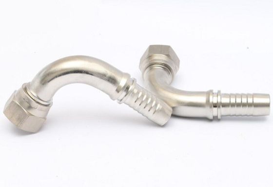 American Jic Female 74 Cone 90 Elbow Hydraulic Hose Ferrule End Fittings Pipe Adapter