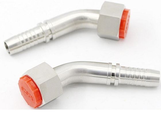 Pipe Lines Connect 20441 Carbon Steel Metric 24 Cone Seal Hydraulic Crimp Hose Fitting