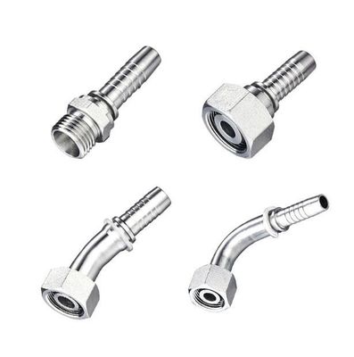 Stainlessl Steel 45 Degree Elbow Female Metric Hydraulic Hose Fitting with 24 Cone O-Ring Seal