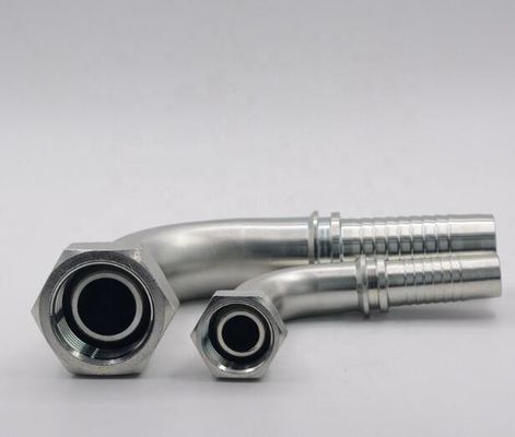 90 Degree Elbow Bsp Female 60 Cone Hydraulic Hose Fitting For Excavator