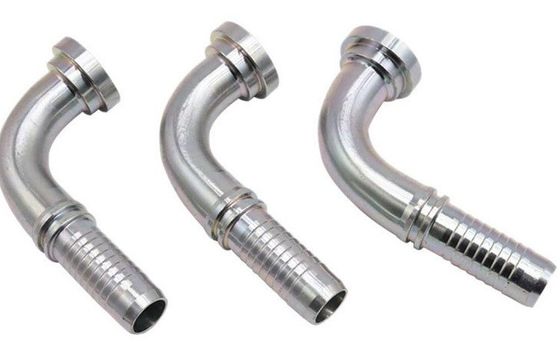 Galvanized Sheet Stainless Steel SAE 90 Elbow Flange 6000 Psi Hydraulic Hose Connector