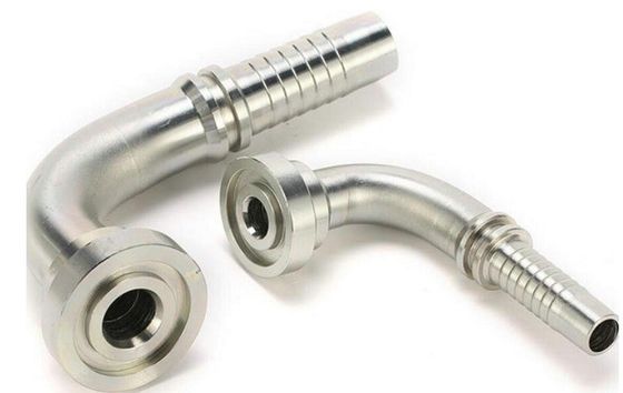 Galvanized Sheet 90 deg Elbow SAE Flange 6000 Psi Hydraulic Pipe Hose Connection Fitting