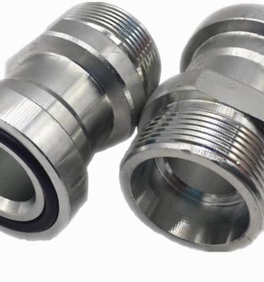 Male Connection Metric Bite Type SAE Flange 3000 Psi Adapter Fitting with Round Head